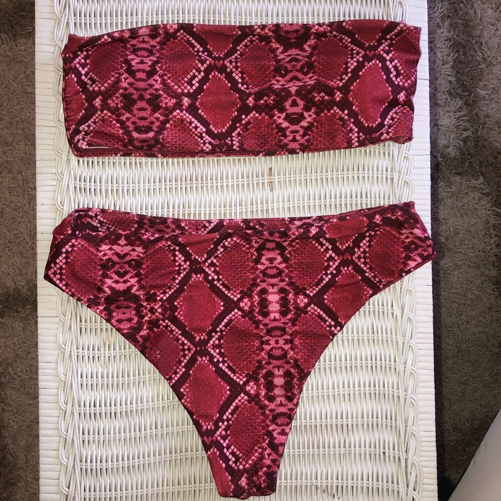 Snakeskin bathing suit